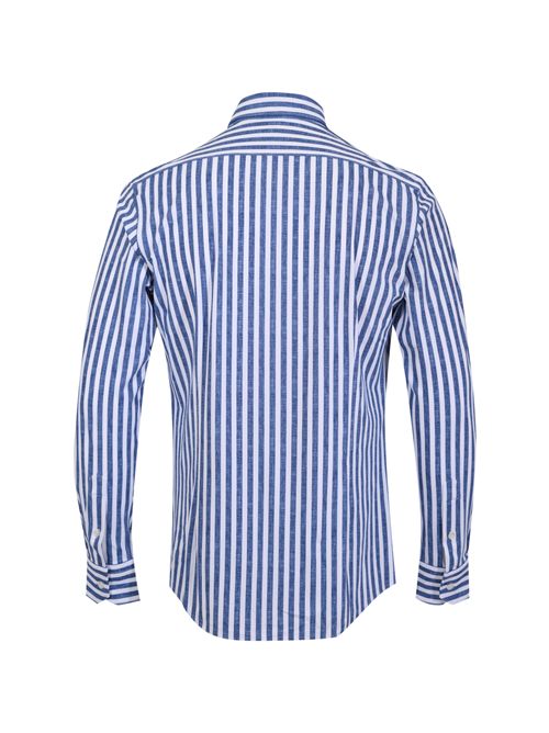 Camicia a righe in lino Navy blue Archivium Be Uptated | AR24ST22CA NES03 LINEN200